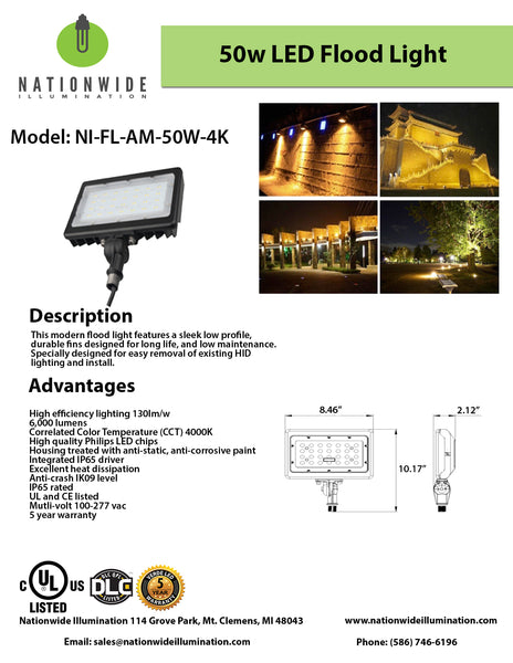 50w LED Flood Light